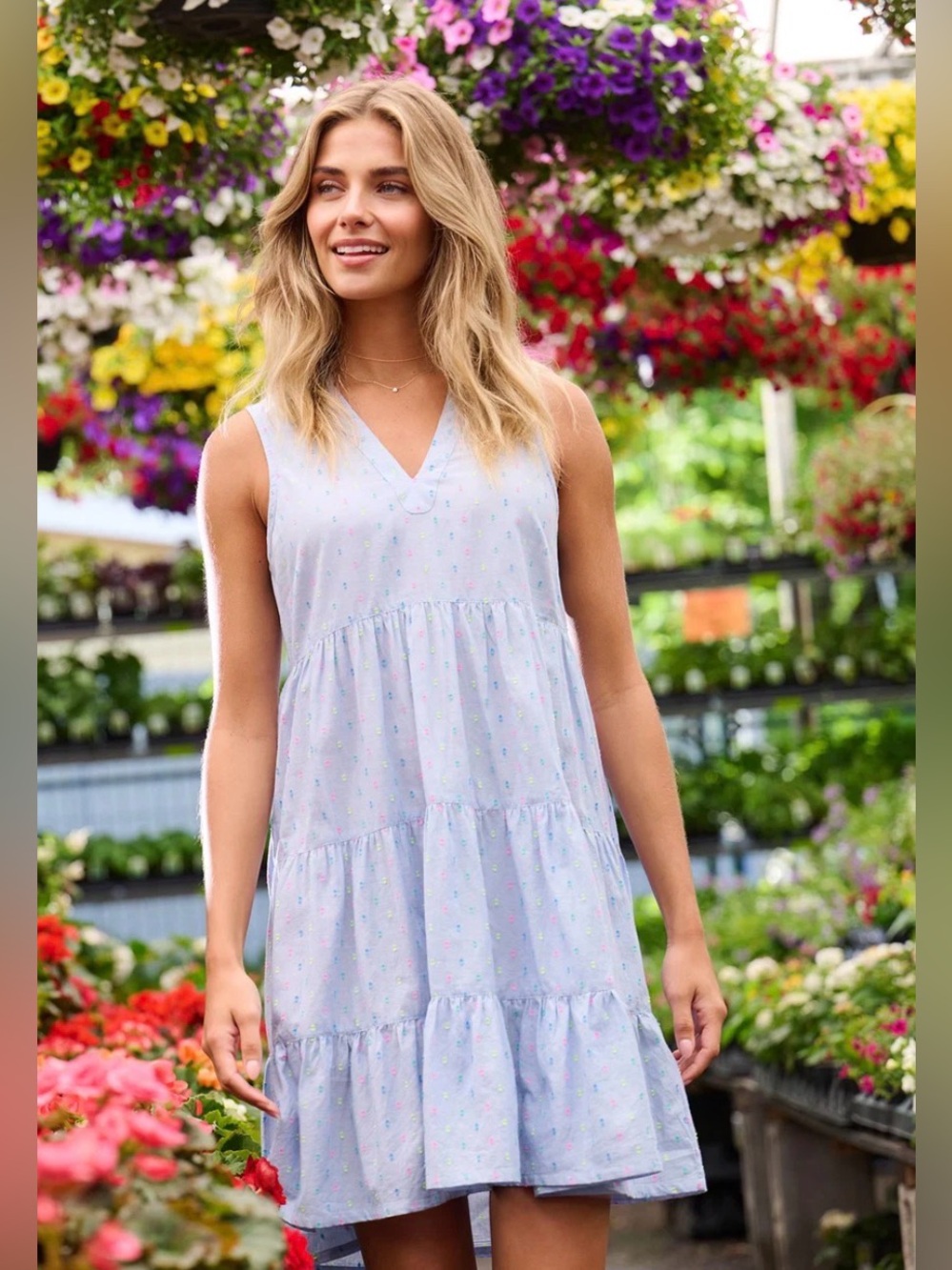 Savannah Dress - Bright Spot Chambray